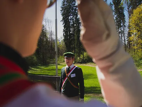 Chargiertenkorps beim synchronen Chargieren